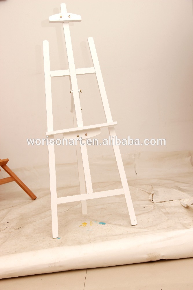 White color wooden easel stand for artist