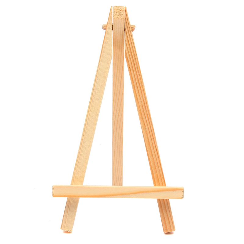 9*16cm Mini Wood Artist Tripod Painting Easel For Photo Painting Postcard Display Holder Frame Cute Desk Decor DIY Supply